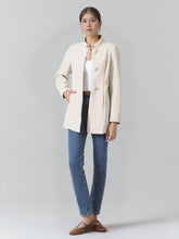 Tailored Longline Button-Up Jacket for Women