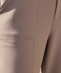 Wide-Leg Jersey Trousers with High Waist for Women