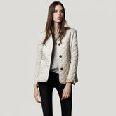 Quilted Button-Up Lightweight Jacket for Women