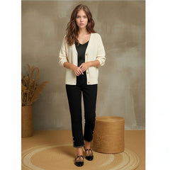 T-Bar Tweed Flats with Buckle for Women