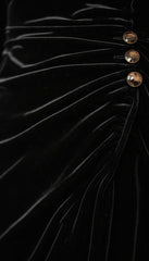 Velvet Midi Dress with Long Sleeves for Women