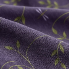 Linen Floral Button-Up Long Sleeve Blouse for Women