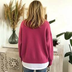 Soft Knit V-Neck Button Front Cardigan for Women