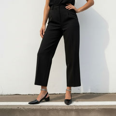 Croc-Effect Slingback Block Heels for Women