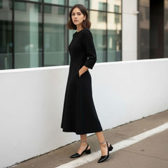 Croc-Effect Slingback Block Heels for Women