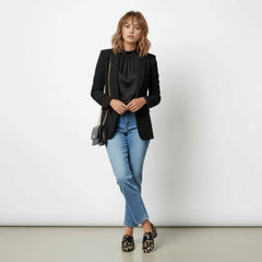 Leopard Print Loafers with Gold Horsebit for Women