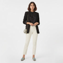 Polka Dot Loafers with Blue Tassels for Women