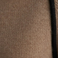 Contrast Trim Turtleneck Knit Sweater for Women