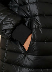Hooded Quilted Zip-Up Puffer Jacket for Women