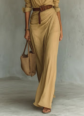 Long Sleeve Wrap Style Maxi Dress for Women