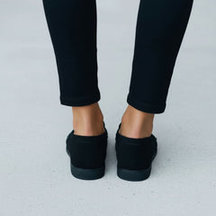Croc Effect Slip-On Penny Loafers for Women